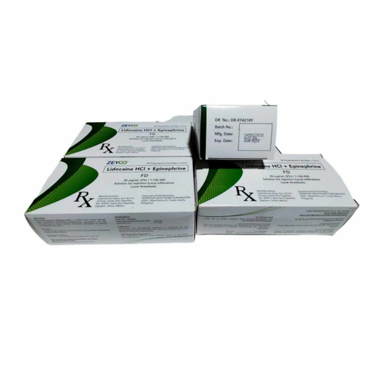 ZEYCO Lidocaine HCI + Epinephrine Glass & Plastic