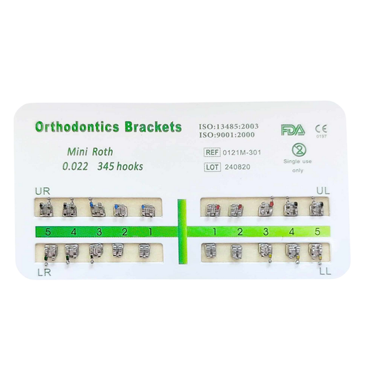 Orthodontics Brackets Mini Roth 22 Monoblock