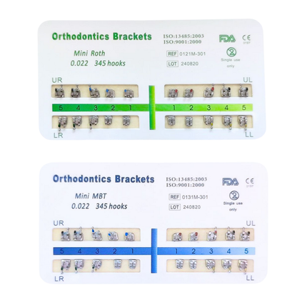 Orthodontics Brackets Mini Roth 22 Monoblock