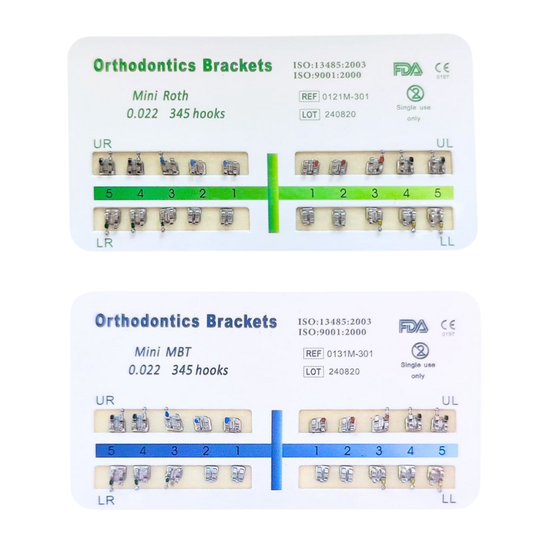 Orthodontics Brackets Mini Roth 22 Monoblock