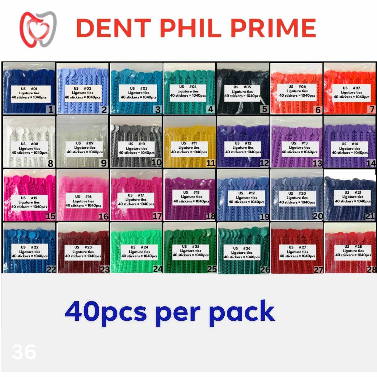 High Quality Ligaties 40pcs per pack