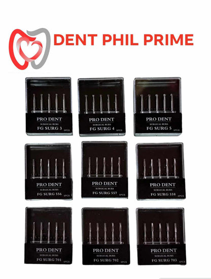 Prodent Diamont Burs 5pcs with case