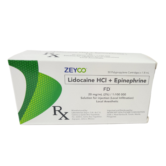 ZEYCO Lidocaine HCI + Epinephrine Glass & Plastic